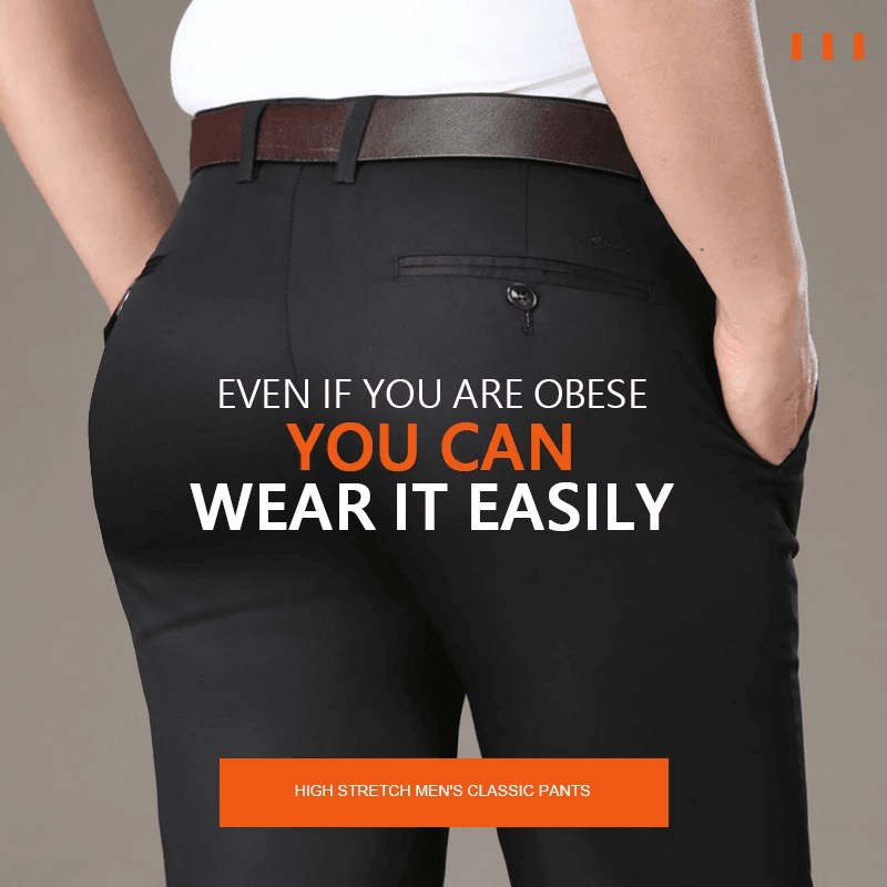 🔥Hot Summer Sale ~ All 50% off🔥High Stretch Men's Classic Pants👖