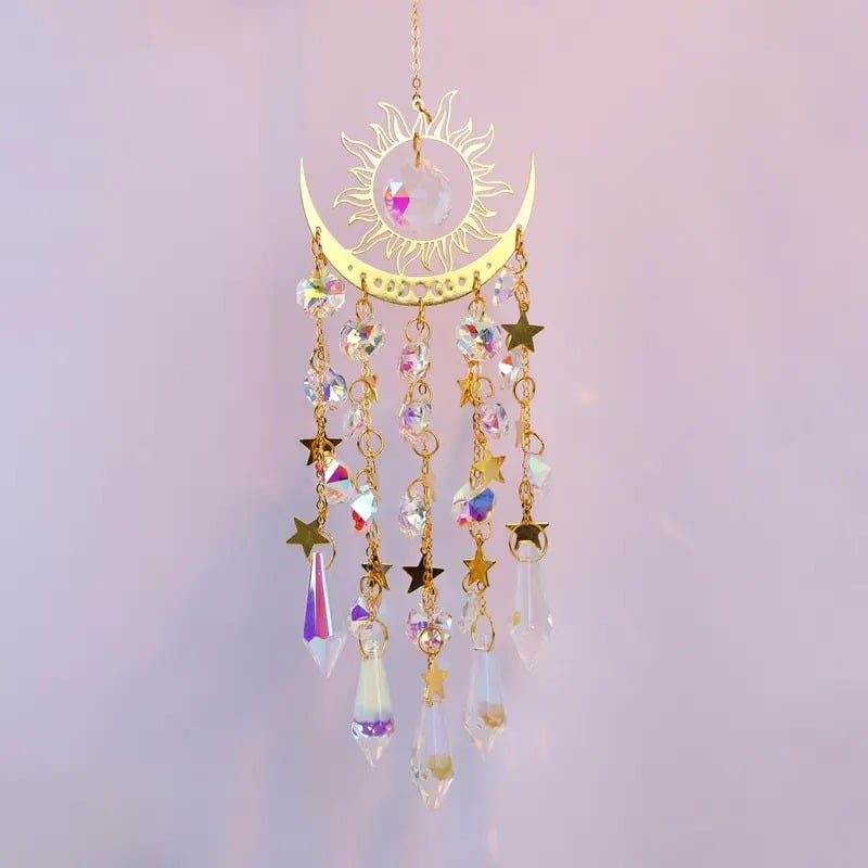 ⏰Last Day Hot Sale!!⌛✨ Crystal Sun Catcher, lndoor Outdoor Decor for Window Bedroom Courtyard Garden☪️