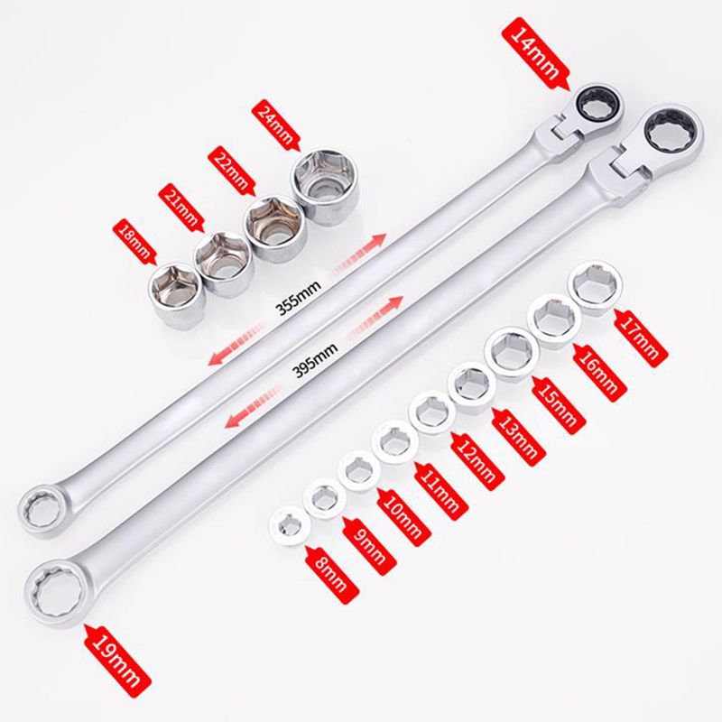 💥15pcs Adjustable Ratchet Wrench Kit🎅Great Gift🎁(Great Sale⛄ Free Shipping)