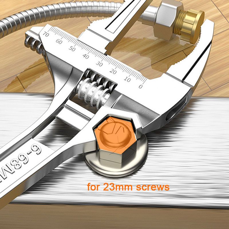 💥Reversible sink wrench with 6-68mm jaw opening