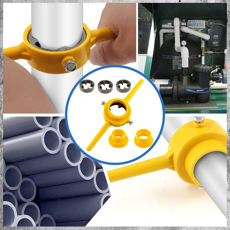 🔥Hot Sale🔥6PCS Plastic Pipe Thread Die Kit