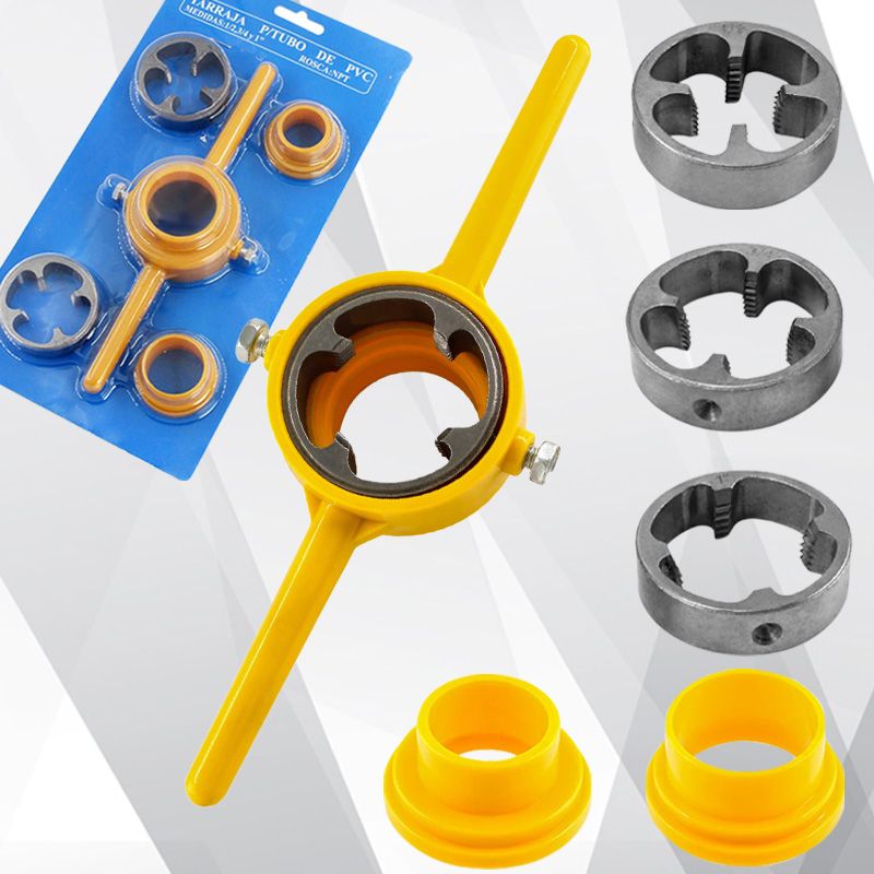 🔥Hot Sale🔥6PCS Plastic Pipe Thread Die Kit