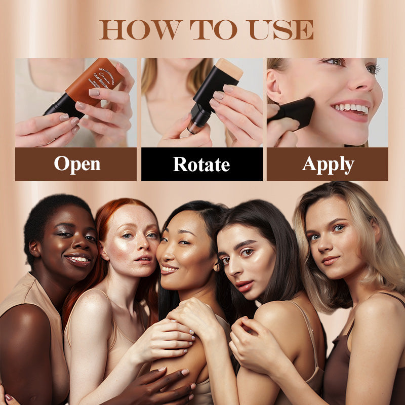 š„Hot Sale 66% OFFš„Instant Concealing Foundation Stick with Built-in Brush