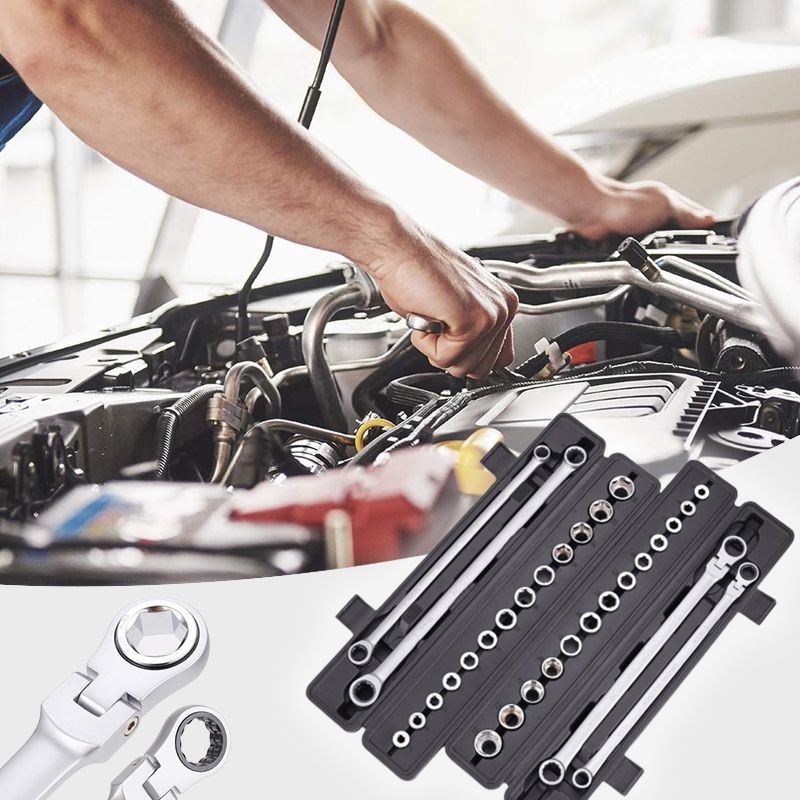 💥15pcs Adjustable Ratchet Wrench Kit🎅Great Gift🎁(Great Sale⛄ Free Shipping)