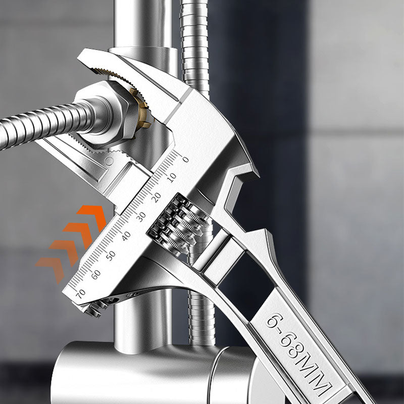 💥Reversible sink wrench with 6-68mm jaw opening