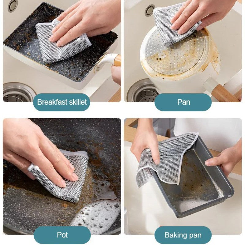 Multifunctional Daily Cleaning Non-stick Oil Wire Rag