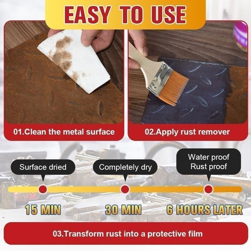 🔥🔥Buy 2 Get 1 Free🔥Water-based Metal Rust Remover
