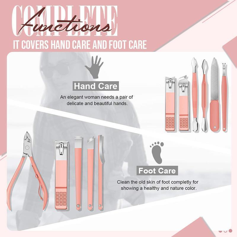 🔥Special Hot Sale 48% OFF🔥 Good-looking Foldable Stainless Steel Nail Clipper Set
