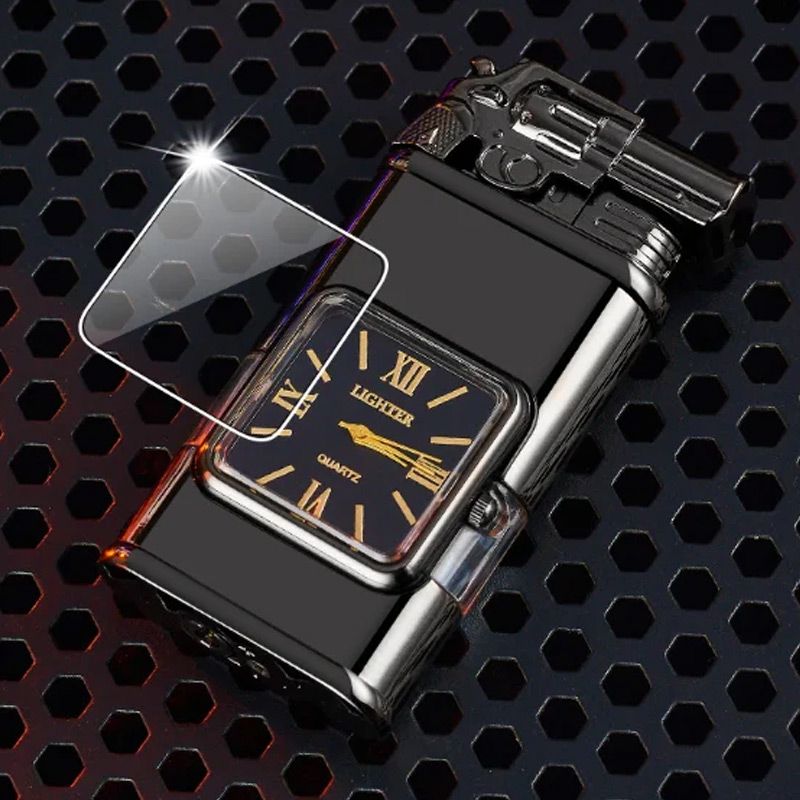 🔥Big Sale 50% OFF🔥Windproof Lighter Vintage Watch Bezel Jet Flame Torch
