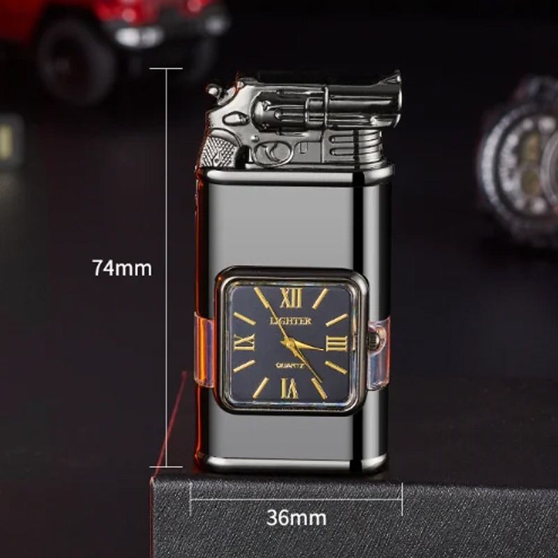 🔥Big Sale 50% OFF🔥Windproof Lighter Vintage Watch Bezel Jet Flame Torch