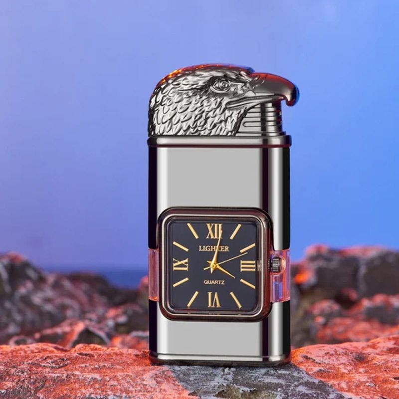 🔥Big Sale 50% OFF🔥Windproof Lighter Vintage Watch Bezel Jet Flame Torch