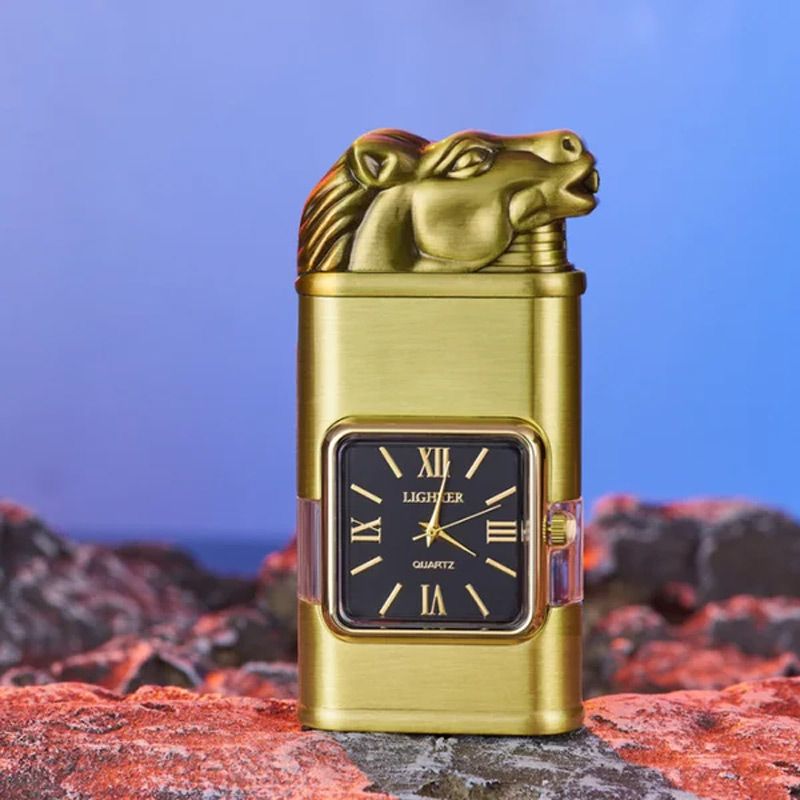 🔥Big Sale 50% OFF🔥Windproof Lighter Vintage Watch Bezel Jet Flame Torch