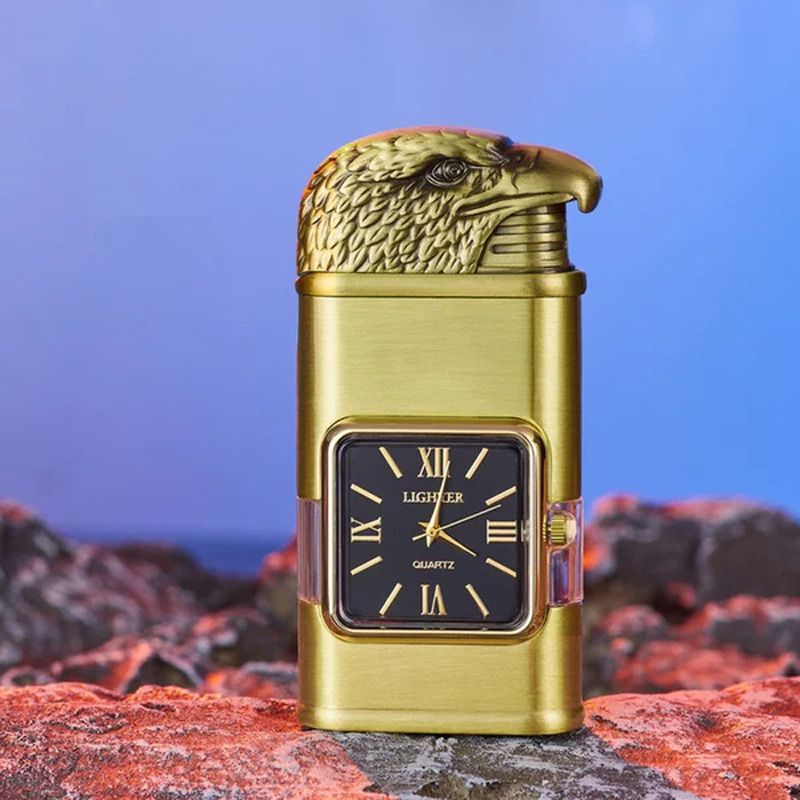🔥Big Sale 50% OFF🔥Windproof Lighter Vintage Watch Bezel Jet Flame Torch