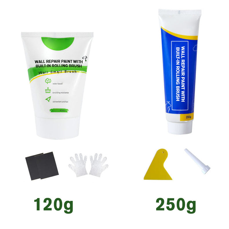 Wall Repair Paint with Built-In Rolling Brush