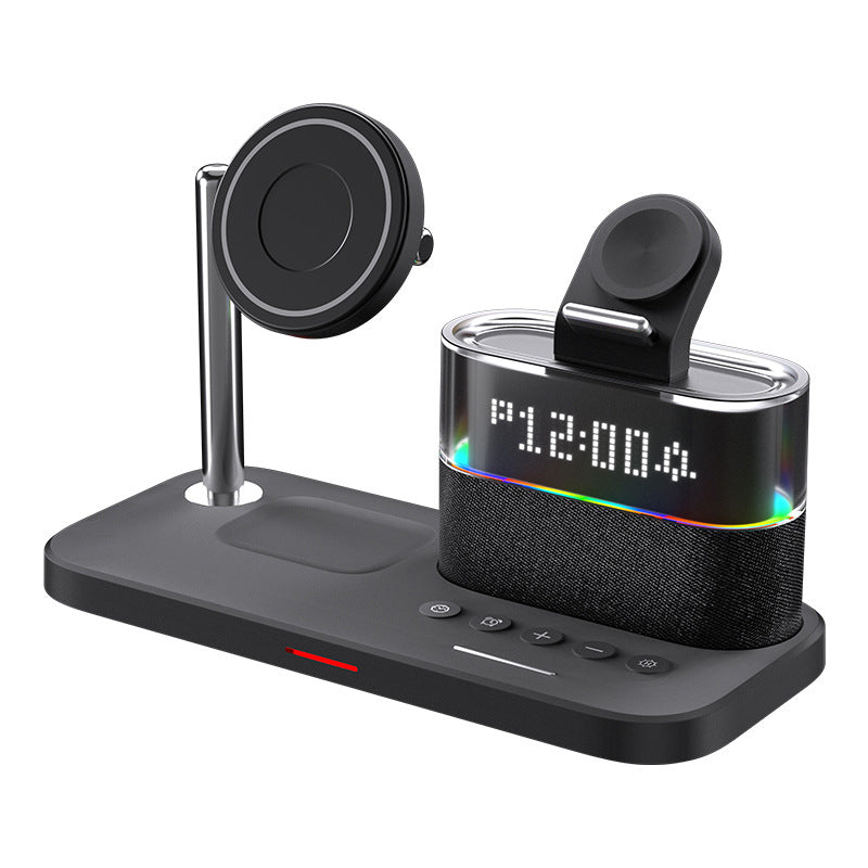 3-in-1 Wireless Charging Station with Alarm Clock