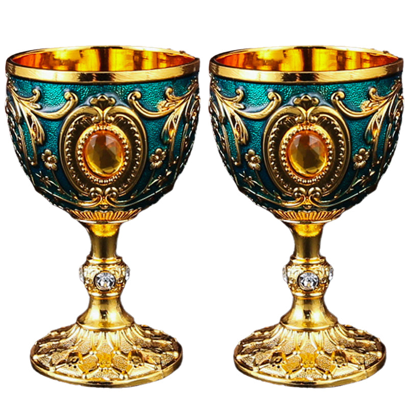 🎁 Exquisite Vintage Engraved Wine Goblet