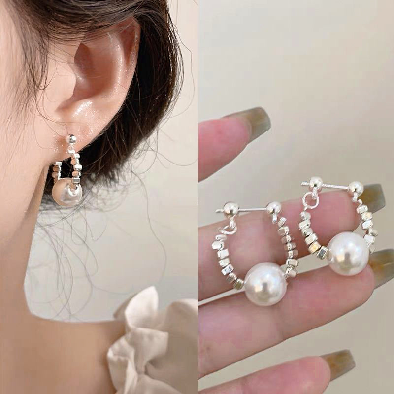 Elegant & Sweet Faux Pearl Earrings