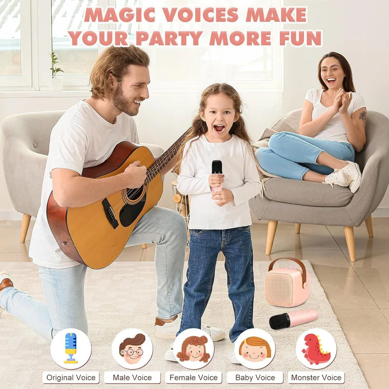 🔥Last Day Promotion 50% OFF -🎁Mini Karaoke Machine with Wireless Microphones