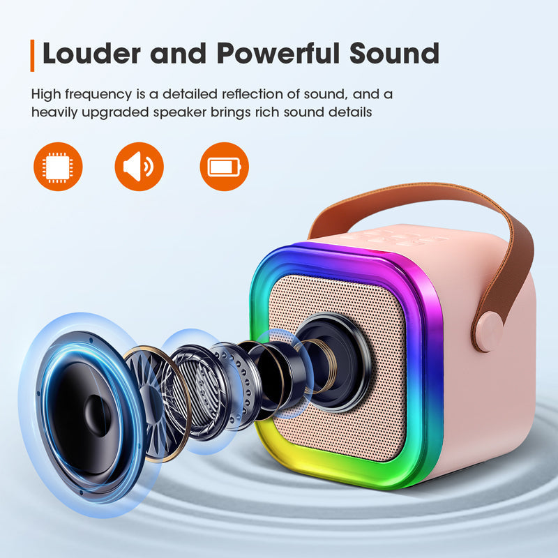 🔥Last Day Promotion 50% OFF -🎁Mini Karaoke Machine with Wireless Microphones
