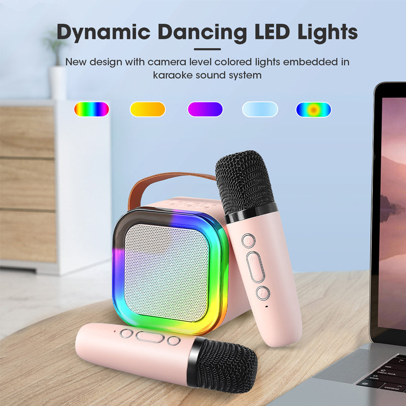 🔥Last Day Promotion 50% OFF -🎁Mini Karaoke Machine with Wireless Microphones