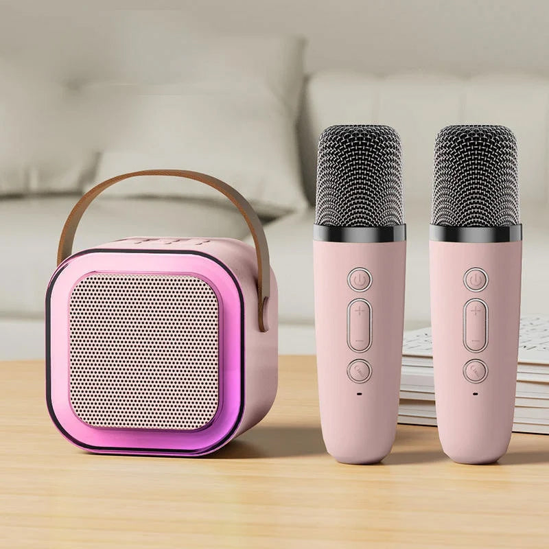 🔥Last Day Promotion 50% OFF -🎁Mini Karaoke Machine with Wireless Microphones