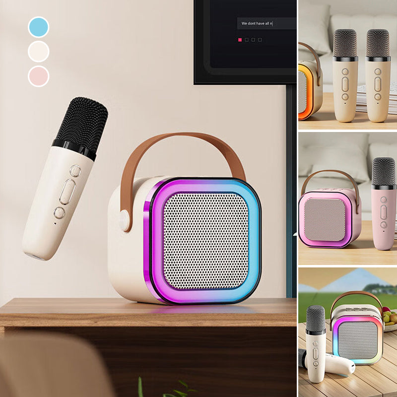 🔥Last Day Promotion 50% OFF -🎁Mini Karaoke Machine with Wireless Microphones
