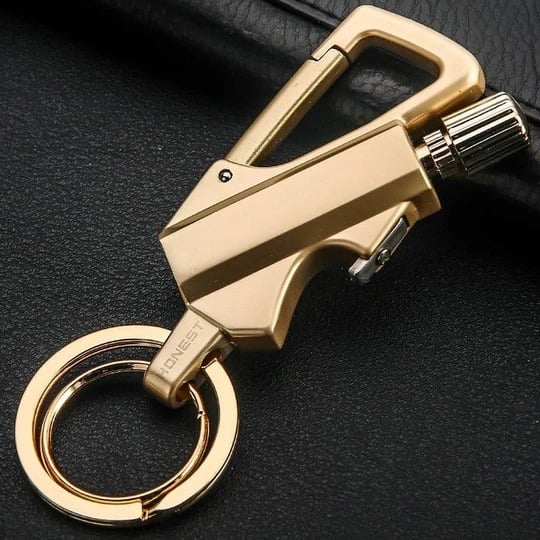 🚀 Funny Gadget 🔥 Keychain Flint Fire Starter