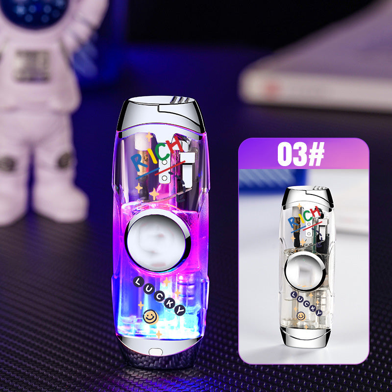 Creative Spinning Gyro Windproof Lighter