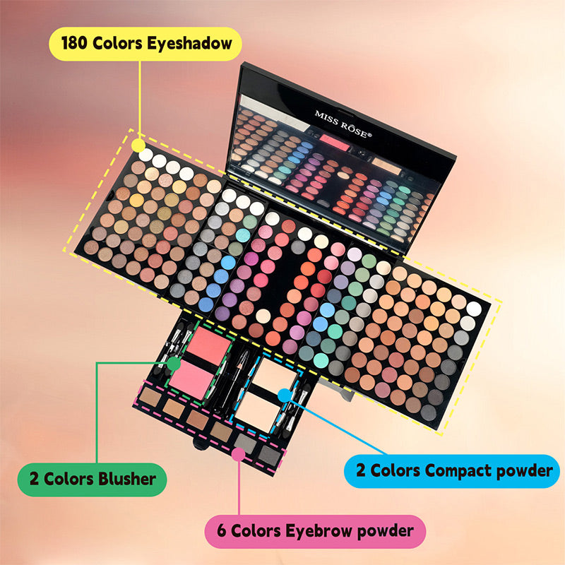 All-in-One 180 Color Makeup Palette Box