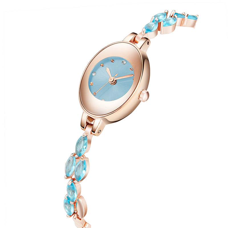 Women's Colored Zircon Bracelet Watch