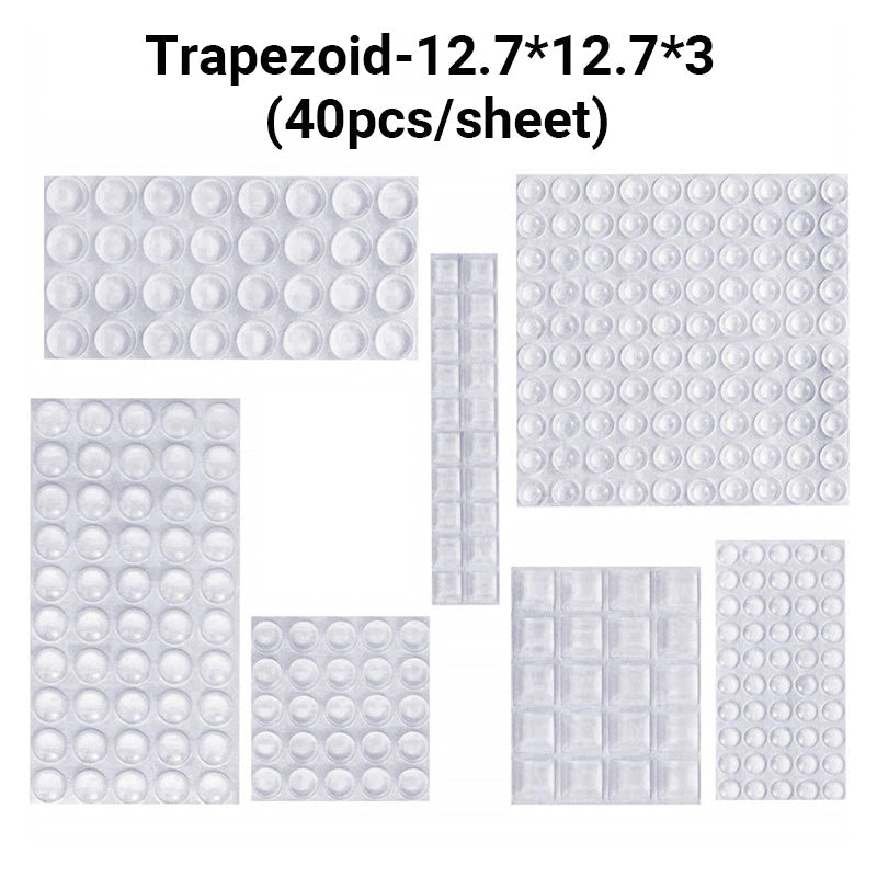 Self-Adhesive Clear Silicone Bumpers Set