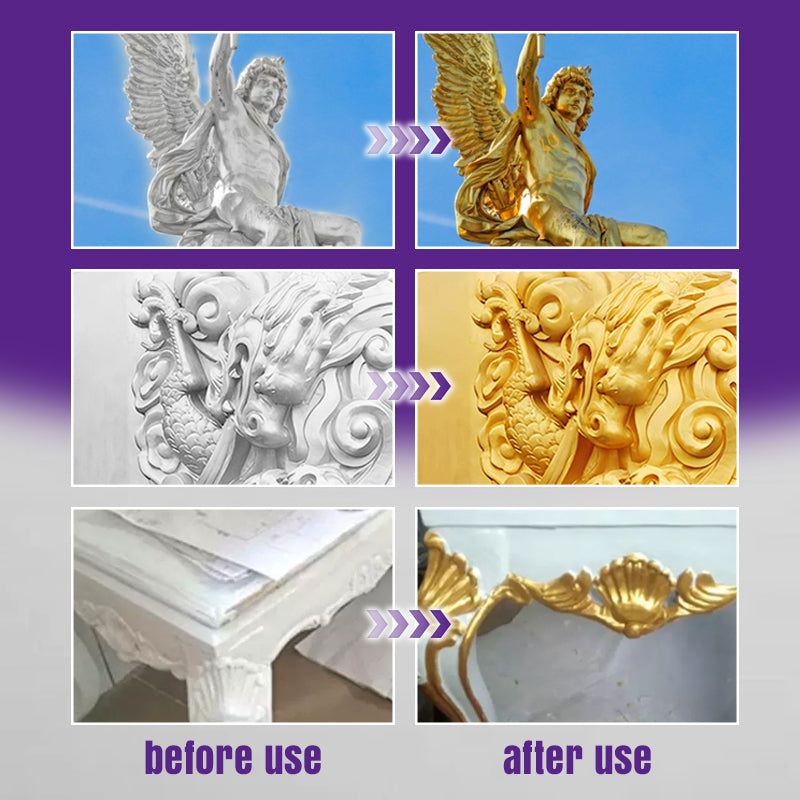Water-Based Shiny Gold Leaf Paint
