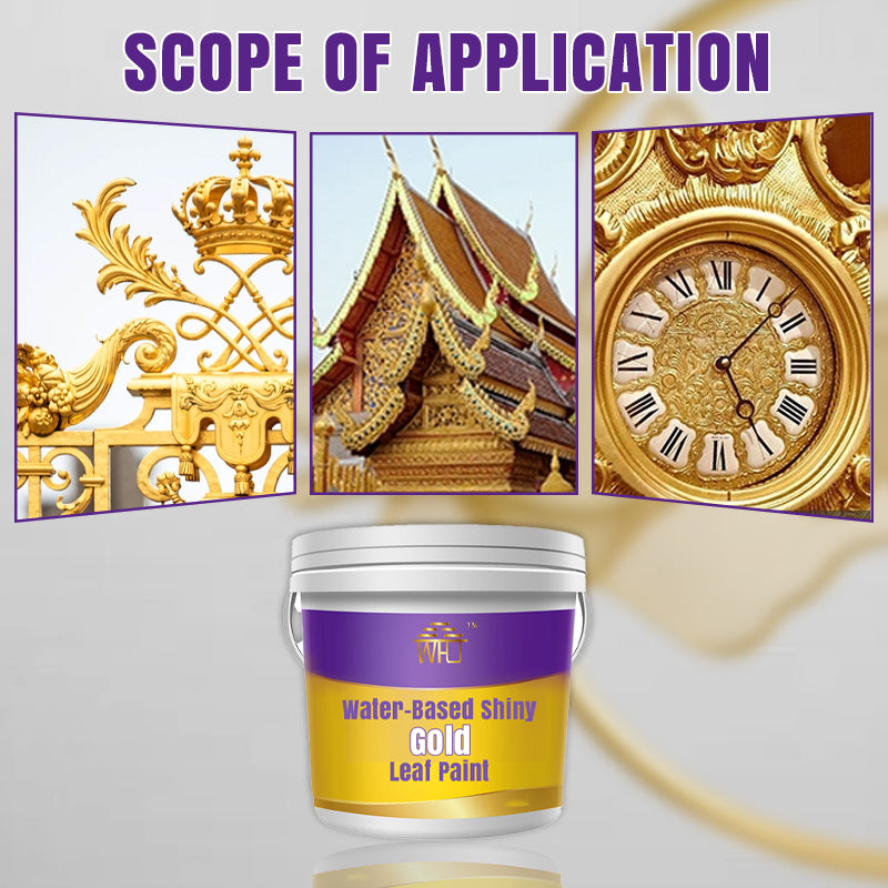 Water-Based Shiny Gold Leaf Paint