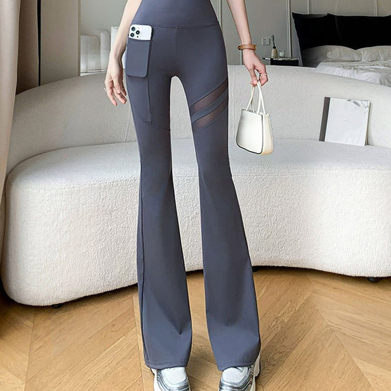 Women's High Waist Slim-Fit Flare Yoga Pants