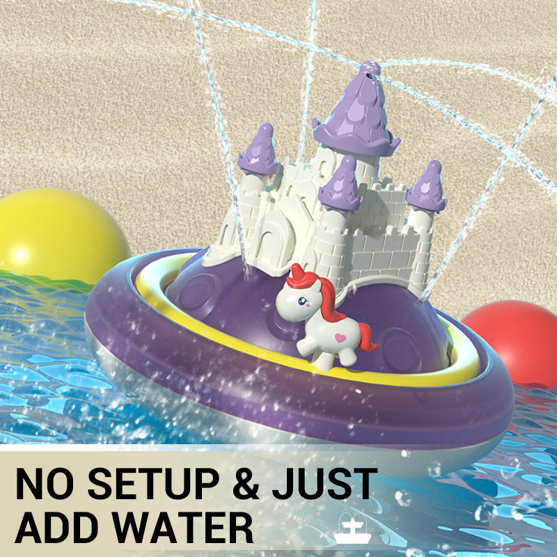Children's Unicorn Spray Castle Bath Toys