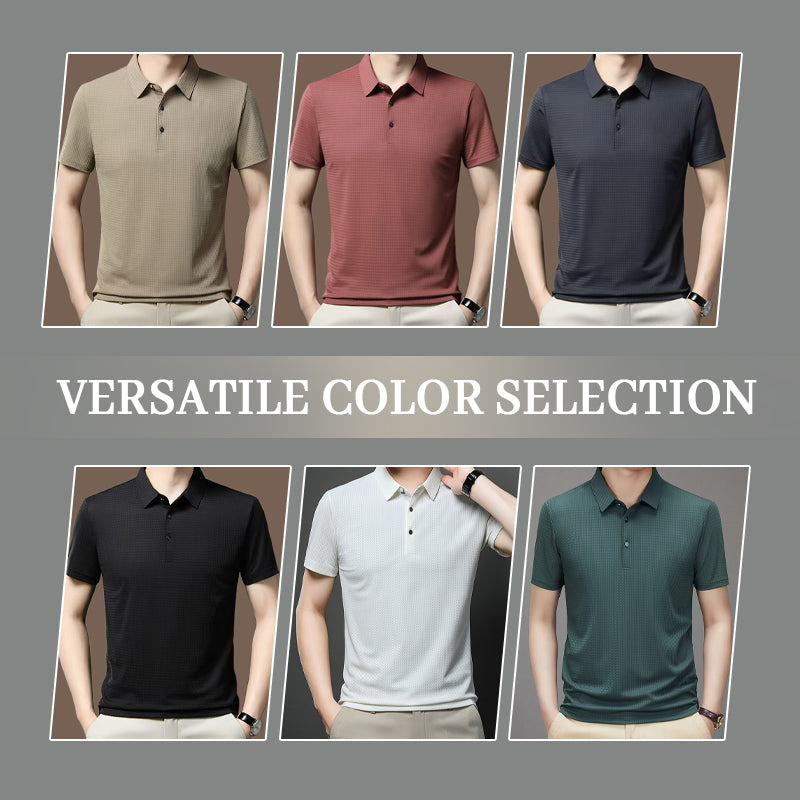 2025 New Arrivals✨Men's Breathable Cool Lapel Short Sleeve T-Shirt