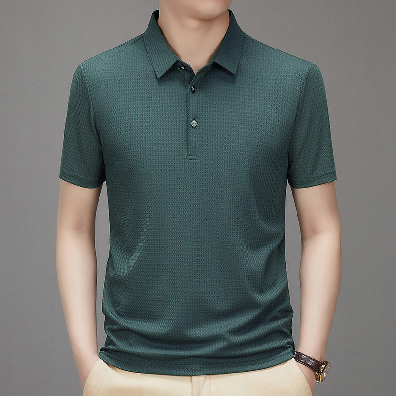 2025 New Arrivals✨Men's Breathable Cool Lapel Short Sleeve T-Shirt