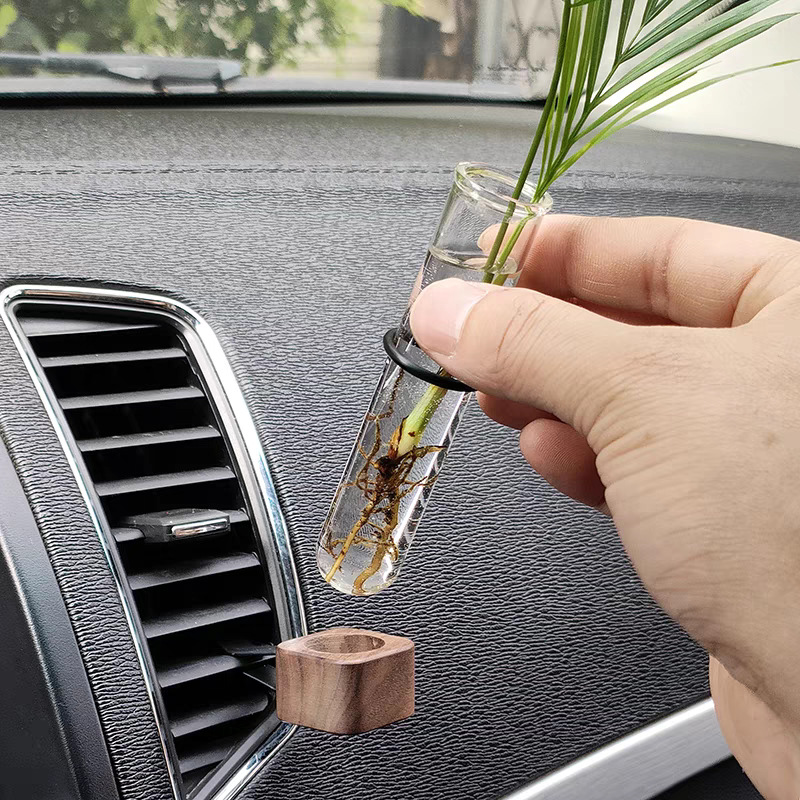 Glass Flower Vase for Car Air Vent