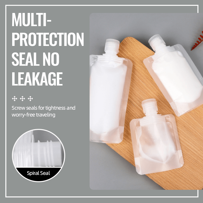 (🌷Super practical stuff ) Portable Travel Fluid Makeup Packing Bag(10 Pcs)