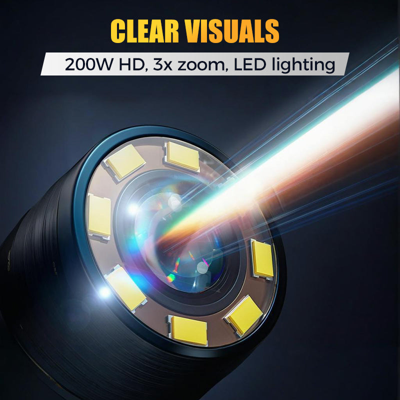 Waterproof HD Borescope with LED Lighting