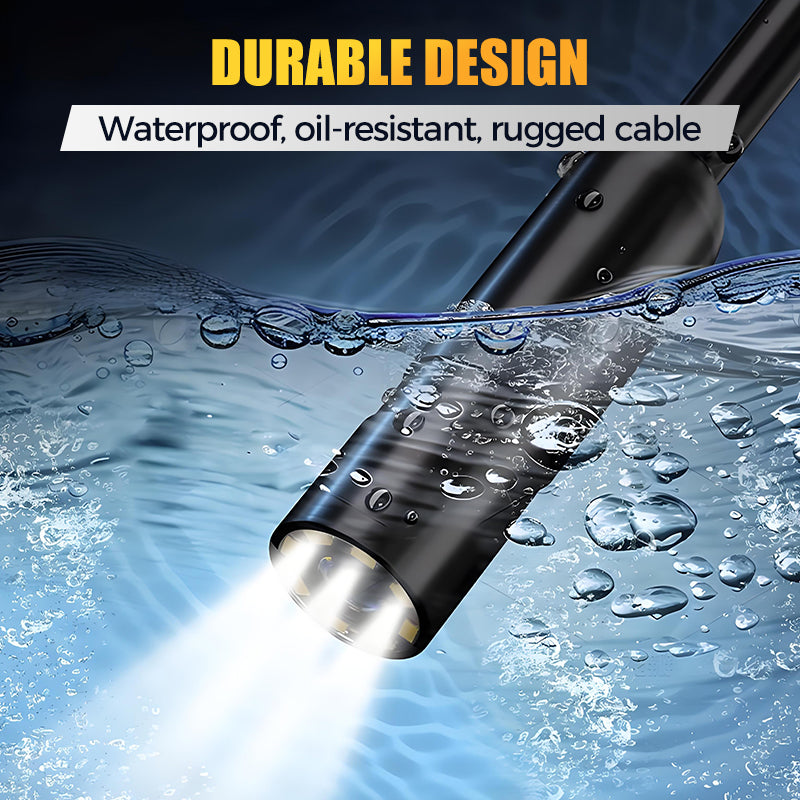 Waterproof HD Borescope with LED Lighting