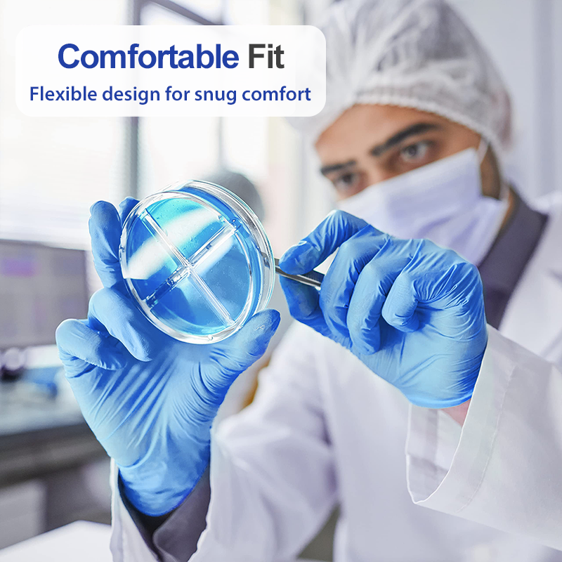 100PCS Food-Grade Disposable Nitrile Gloves