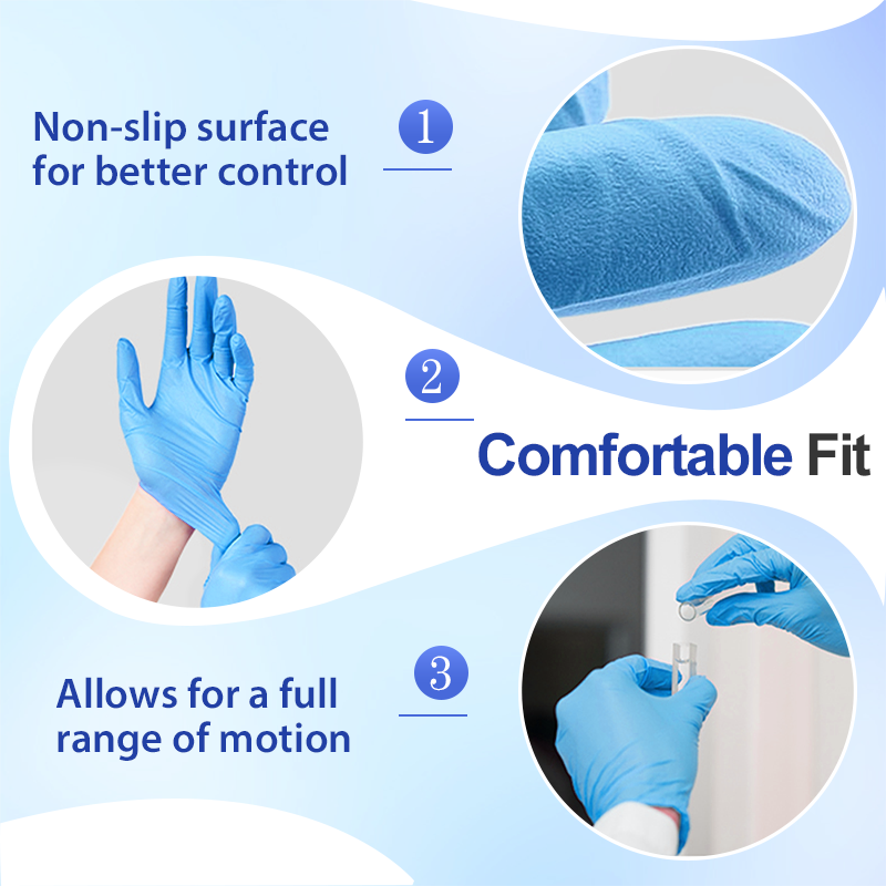 100PCS Food-Grade Disposable Nitrile Gloves