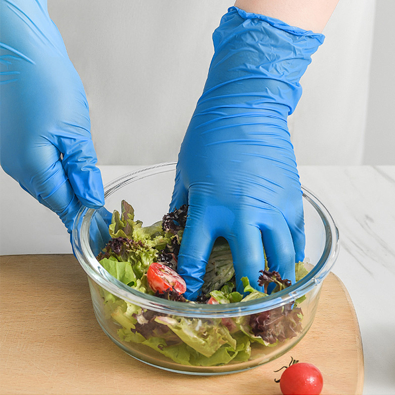 100PCS Food-Grade Disposable Nitrile Gloves