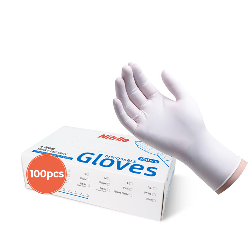 100PCS Food-Grade Disposable Nitrile Gloves