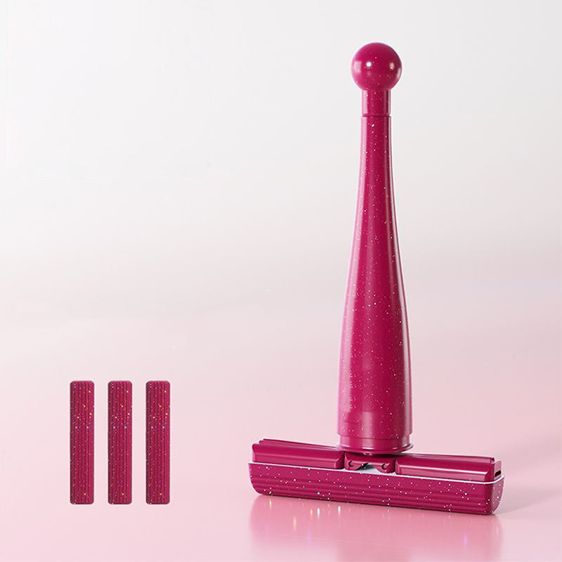 Portable Pull-to-Wring Sponge Mop