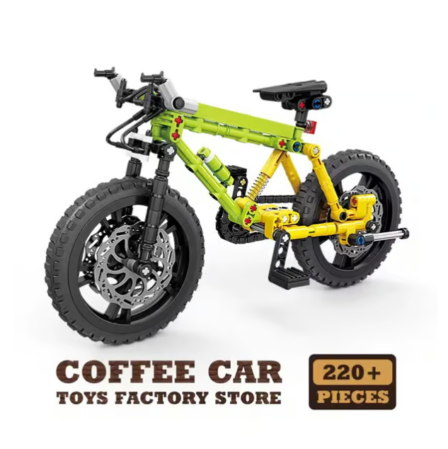 🌟🌟Cool Mountain Bike Building Block Set Creative Gift!