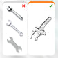 💥Reversible sink wrench with 6-68mm jaw opening