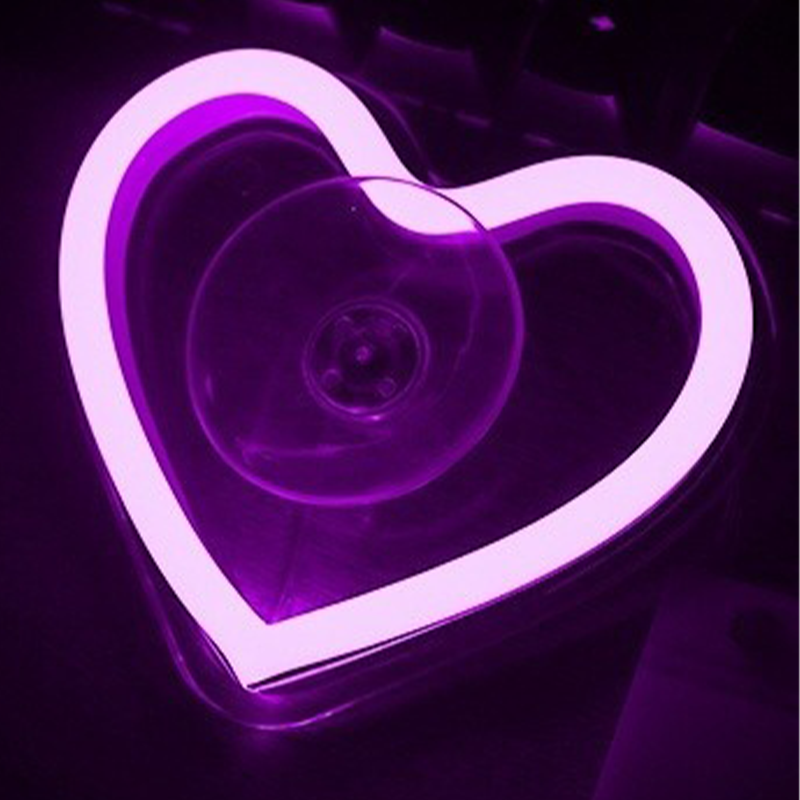 Wireless heart-shaped atmosphere light for the car