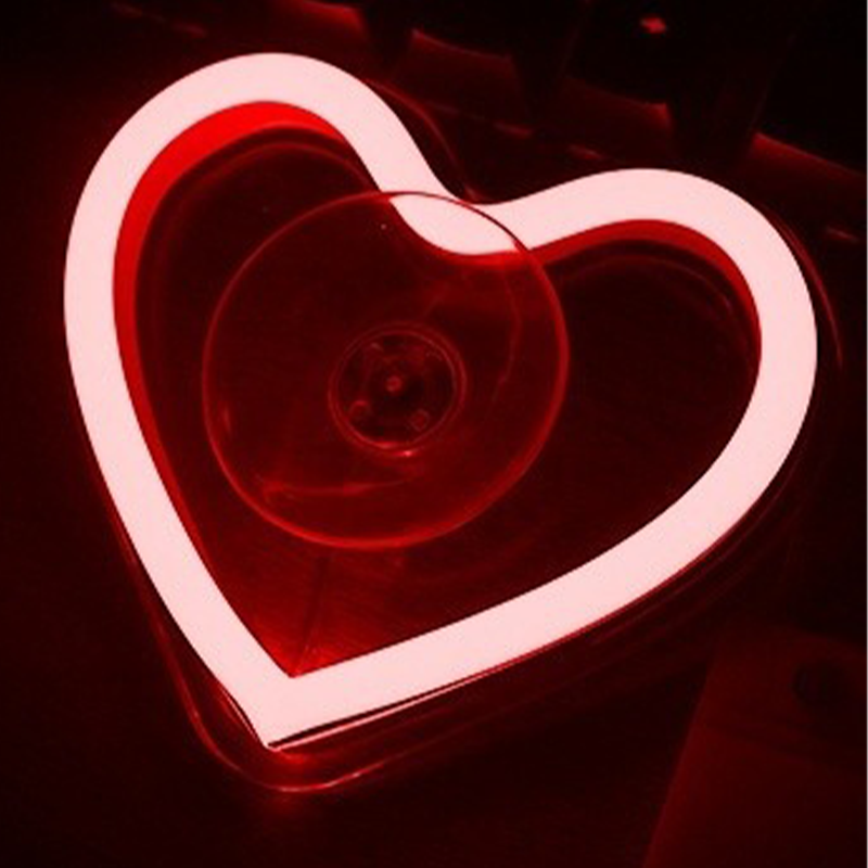 Wireless heart-shaped atmosphere light for the car